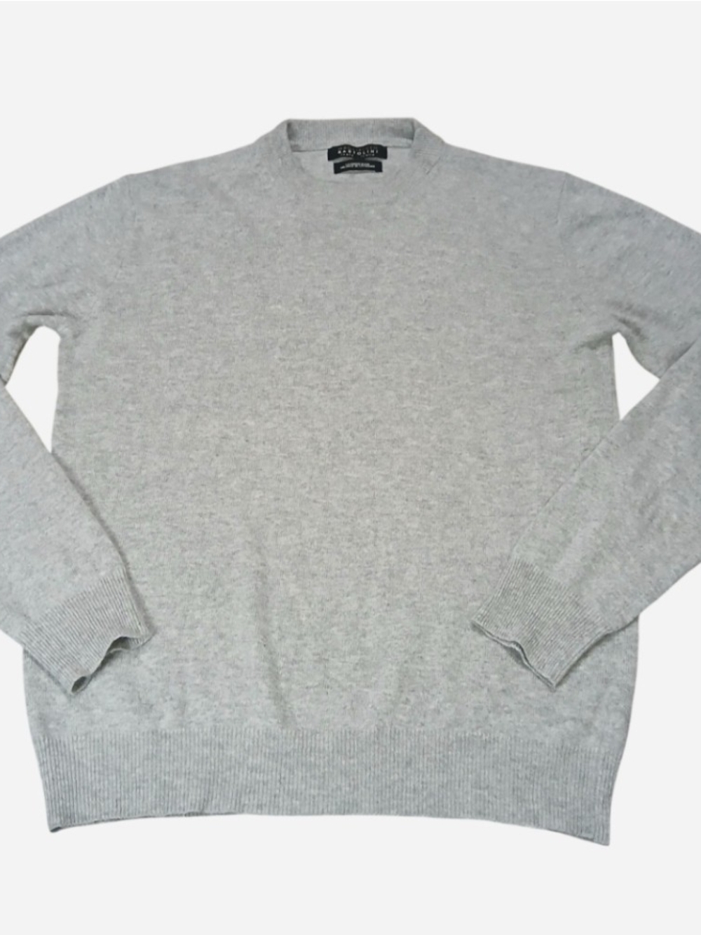 Maglificio Bartolini Italy Cashmere Blend Sweater Grey Crew Neck Men's MEDIUM